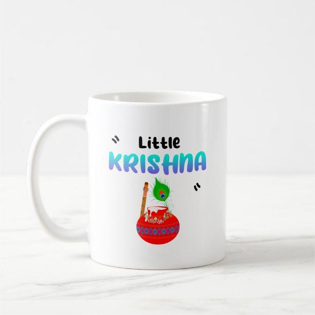 Lord Krishna Janmashtami Laddu Gopal Kaffeetasse (Links)