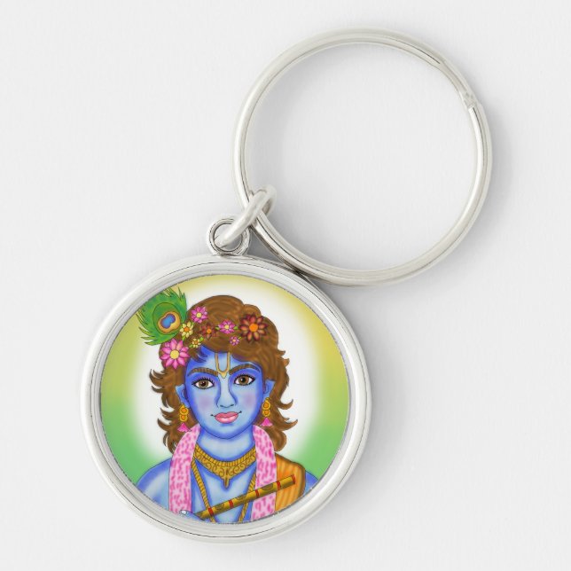 Lord Krishna Keychain Schlüsselanhänger (Vorne)