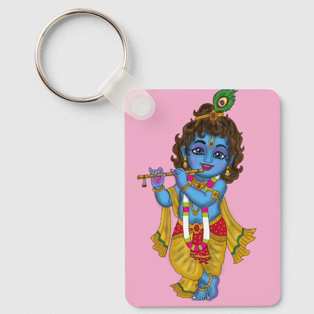 Lord Krishna Keychain Schlüsselanhänger (Vorderseite)