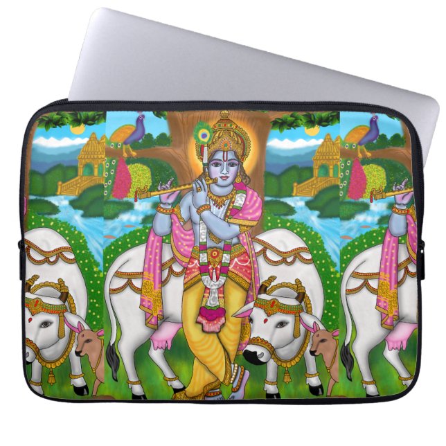 Lord Krishna Laptop Cover (Vorderseite)