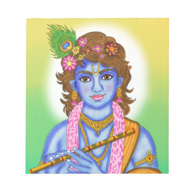 Lord Krishna Notizblock (Vorderseite)