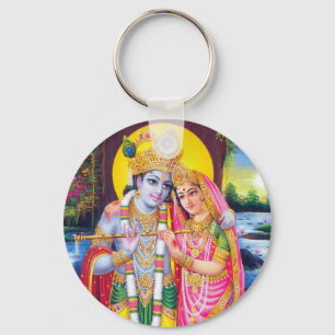 Lord Krishna & Radha Schlüsselanhänger