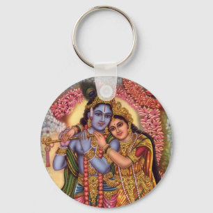 Lord Krishna & Radha Schlüsselanhänger