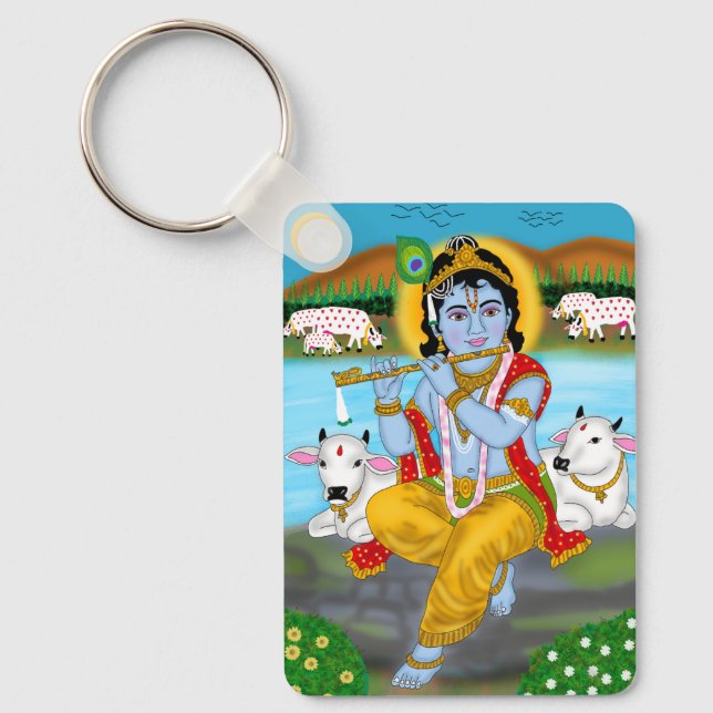 Lord Krishna Schlüsselanhänger  (Vorderseite)