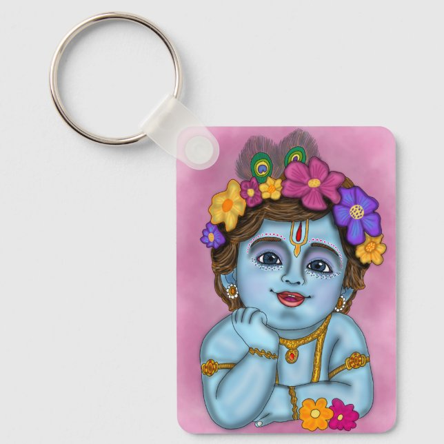 Lord Krishna Schlüsselanhänger (Vorderseite)