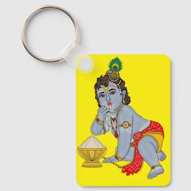 Lord Krishna Schlüsselanhänger (Vorderseite)