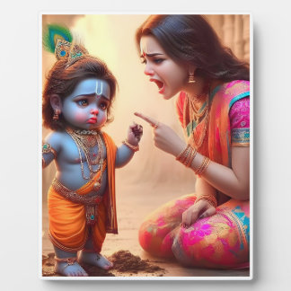 Lord Krishna Tabletop Foto Frame Fotoplatte