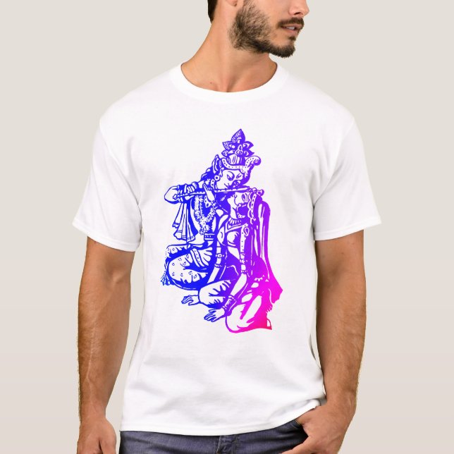 Lord Krishna u. Radha - Paar T-Shirt (Vorderseite)