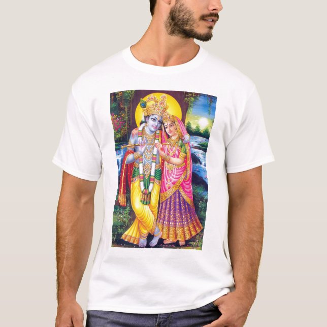 Lord Krishna u. Radha T-Shirt (Vorderseite)