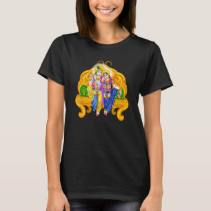 Lord Krishna und Devi Radha Hindu Deity Meditation T-Shirt