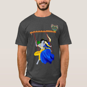 Lord Krishna und Radha Eternal Liebe Premium T-Shirt