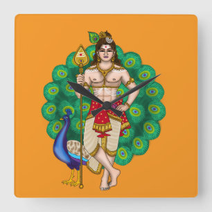 Lord Murugan Wanduhr