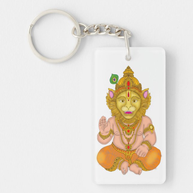 Lord Narsimha Schlüsselanhänger (Vorderseite)