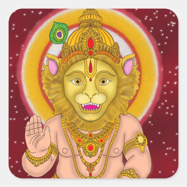 Lord Narsimha Stickers (Vorderseite)