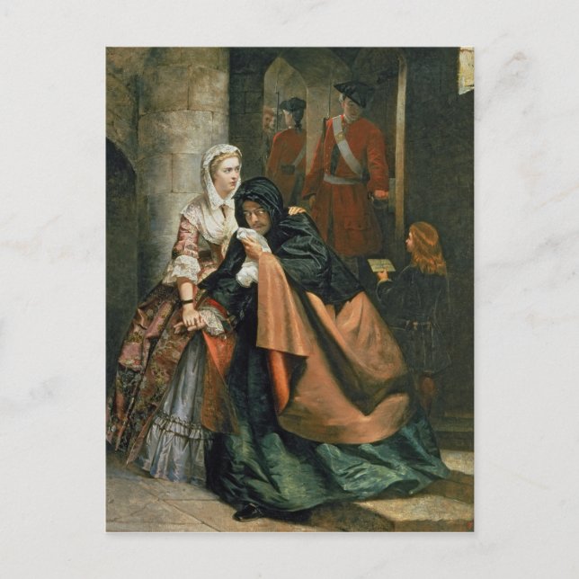 Lord Nithsdale, Escape from Tower Postkarte (Vorderseite)