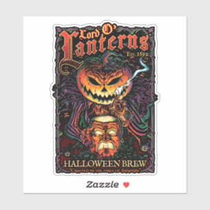 Lord O’ Lanterns Die Cut Sticker - Halloween Brew