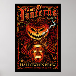 Lord O' Lanterns Poster – Halloween-Brau-Etikett