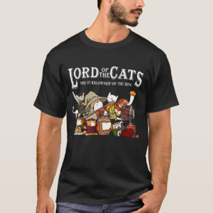 Lord Of The Cats The Furrlowship of The Ring Funny T-Shirt