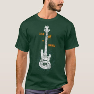 Lord of the Strings TBass Electric Guitar Playert T-Shirt