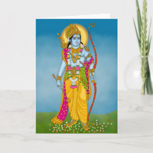 Lord Ram Grußkarte – Göttliche Wandkunst Karte