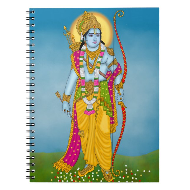Lord Ram Notizbuch Notizblock (Vorderseite)