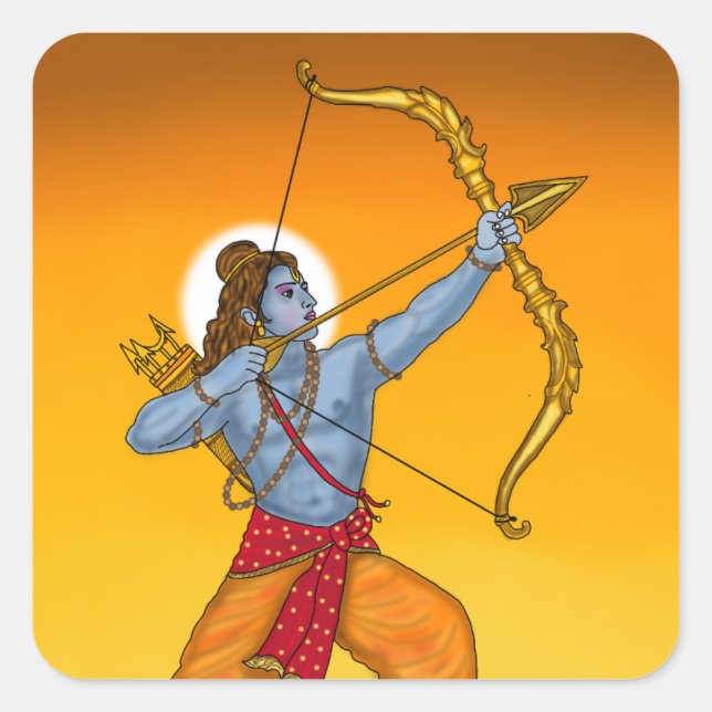 Lord Rama Aufkleber (Vorderseite)