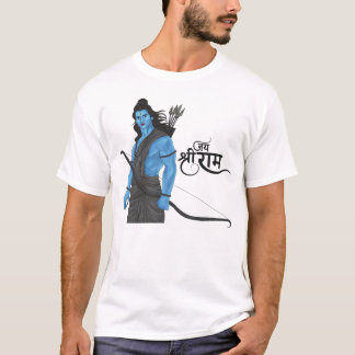 Lord Rama Bogen Pfeil Jai Shree Ram Kunstwerk T-Shirt