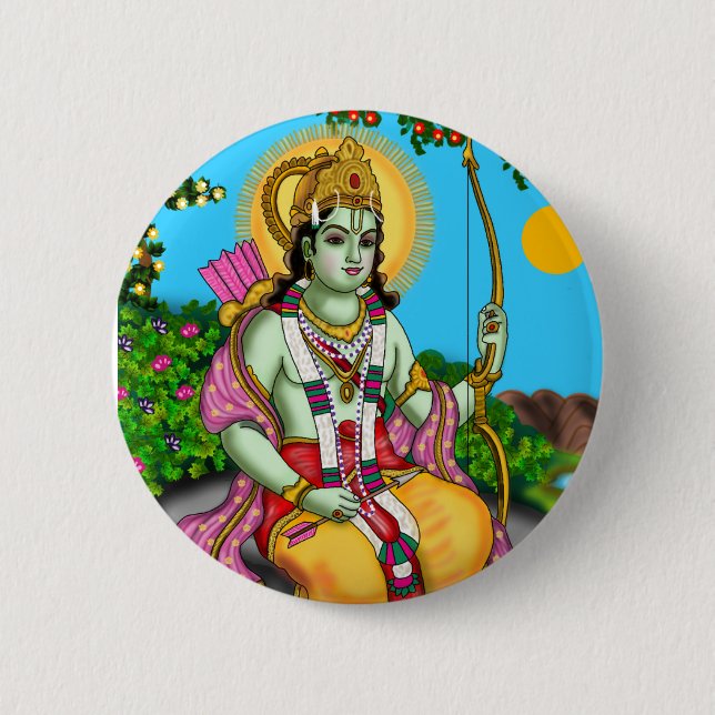 Lord Rama Knopf Button (Vorderseite)