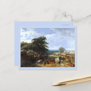 Lord Rivers's Gestüt von JL Agasse Fine Art Postkarte