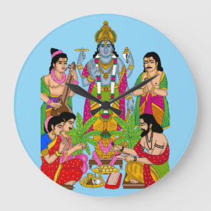 Lord Satyanarayan Wanduhr