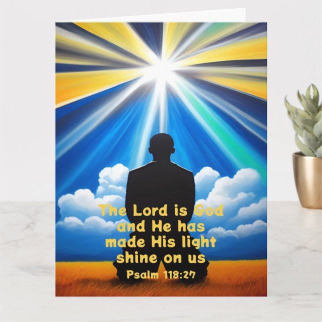Lord Shine Your Light Faltcard Karte (Kleine Pflanze)