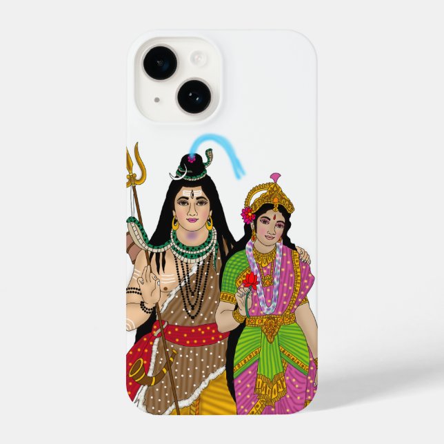 Lord Shiv Parvati Phone Cover iPhone Hülle (Rückseite)