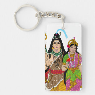 Lord Shiv Parvati Schlüsselanhänger