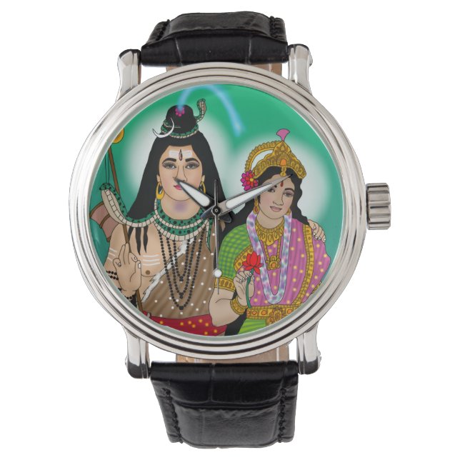 Lord Shiv Parvati Watch Armbanduhr (Vorderseite)