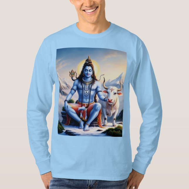 Lord Shiv T - Shirt - Spirituelles Hindu Design (Vorderseite)