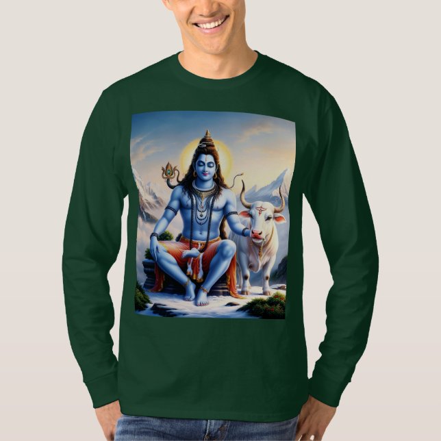 Lord Shiv T - Shirt - Spirituelles Hindu Design (Vorderseite)