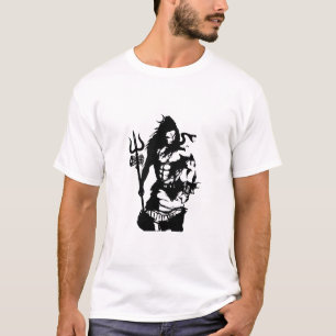 Lord Shiva Art Angry Trishul T-Shirt
