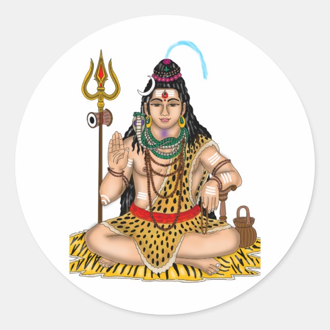 Lord Shiva Aufkleber (Vorderseite)