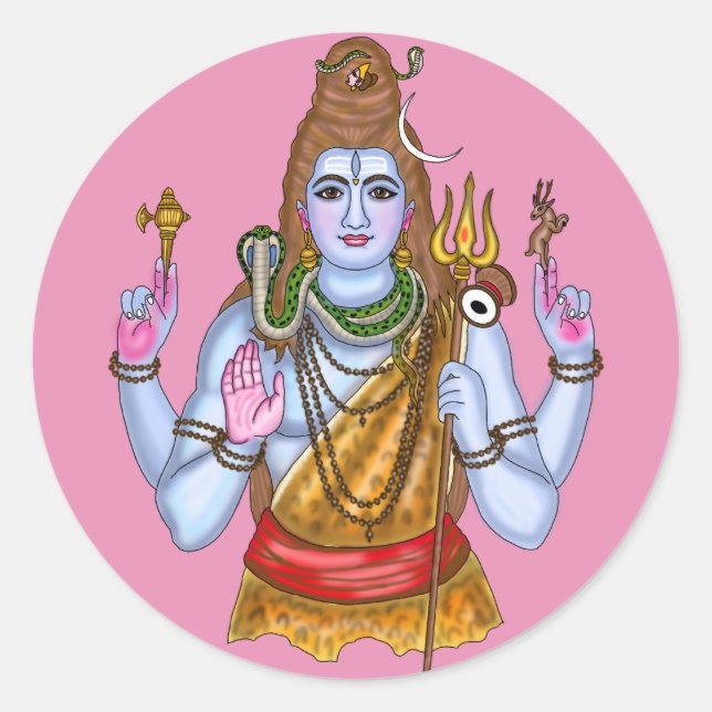 Lord Shiva Aufkleber (Vorderseite)