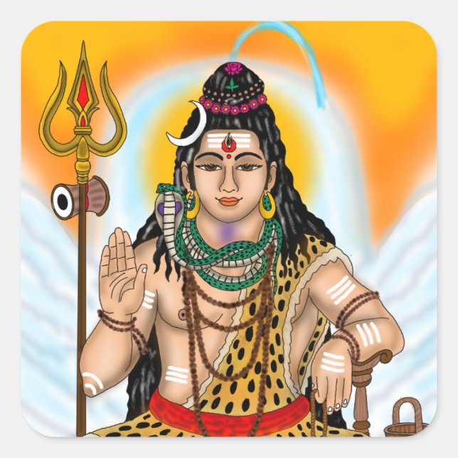 Lord Shiva Aufkleber (Vorderseite)
