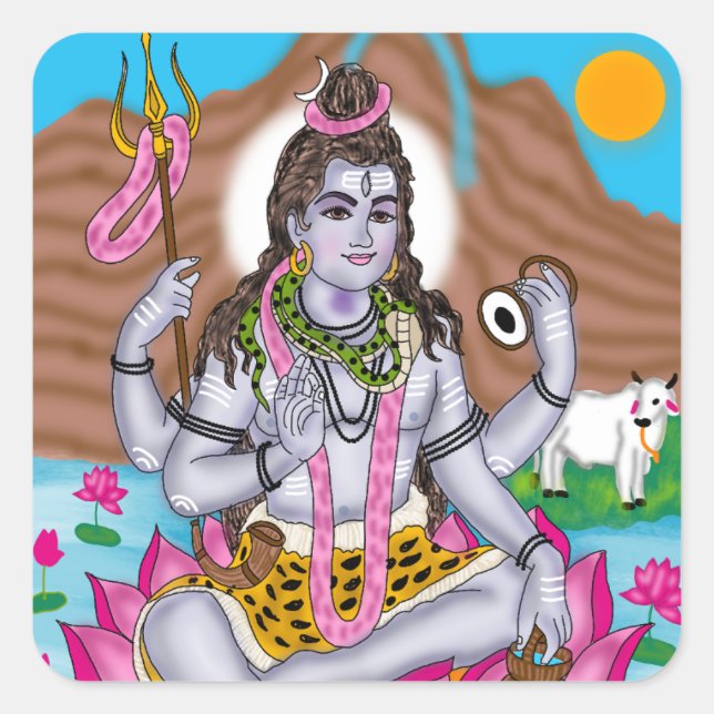 Lord Shiva Aufkleber (Vorderseite)