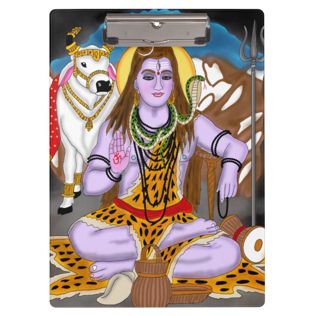 Lord Shiva Clip board Klemmbrett (Vorderseite)