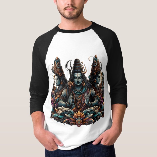 Lord Shiva: Der ewige Yogi-T - Shirt (Vorderseite)