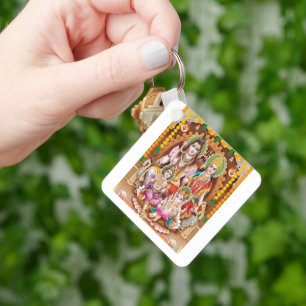 Lord Shiva Family Schlüsselanhänger