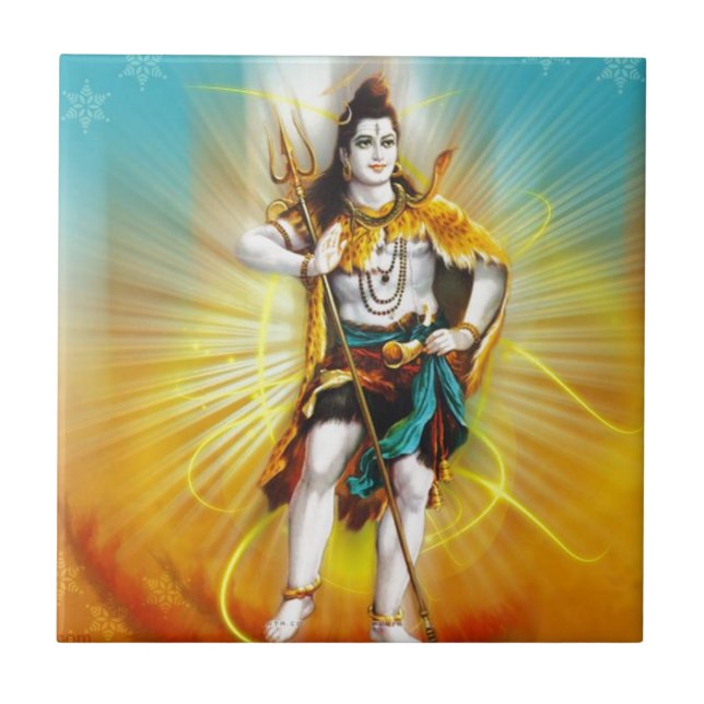 LORD SHIVA FLIESE (Vorderseite)