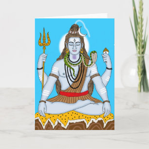 Lord Shiva Grußkarte Karte
