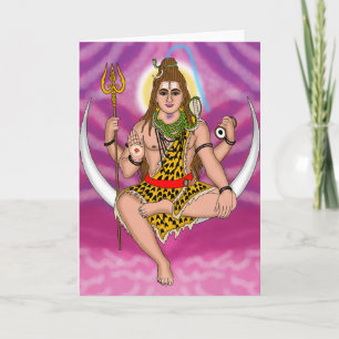 Lord Shiva Grußkarte Karte