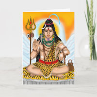 Lord Shiva Grußkarte