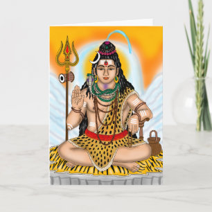 Lord Shiva Grußkarte Karte