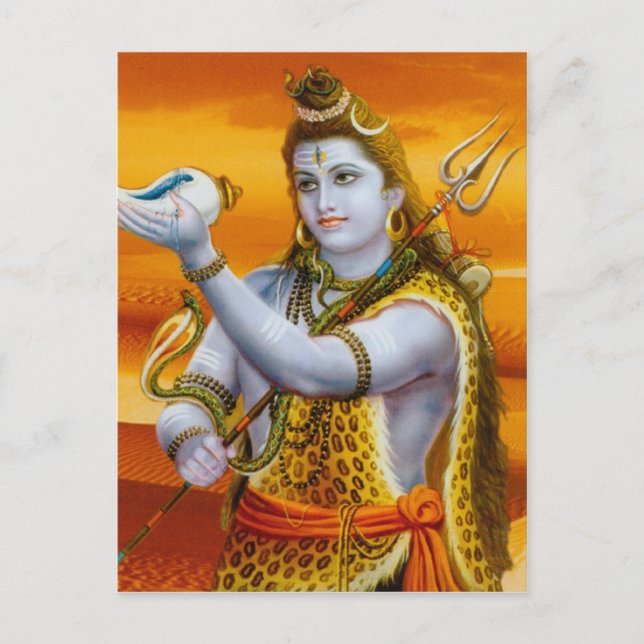 Lord Shiva (Hindu Deity Series) Postkarte (Vorderseite)